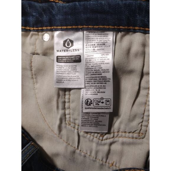 Levis 541 Blue Mens Jeans 34x32 Premium Waterless Straight Pants EUC - Picture 8 of 12